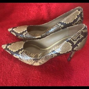 Sam Edelman Snakeskin heels size 11